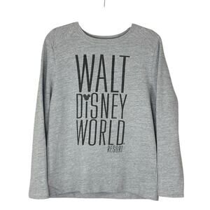 Walt Disney World Resort Women’s Grey Crew Neck Pullover Sweatshirt Sz L